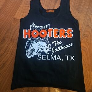 Vintage Small Hooters Black Tank Top